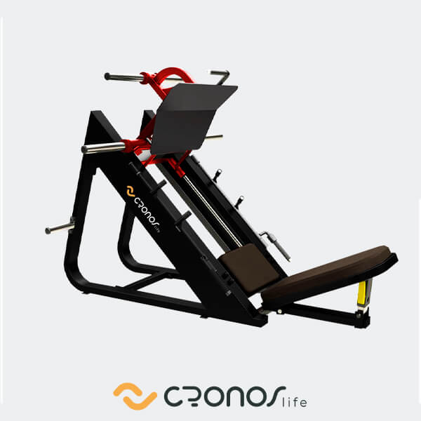 Prensa de Piernas 45° - Cronos Life - Asiento Marrón
