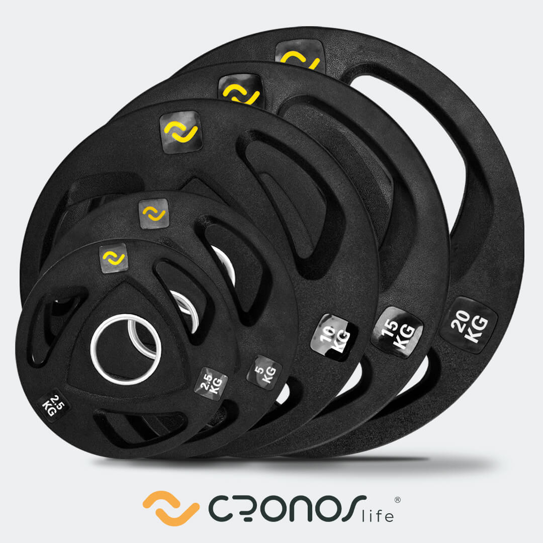 DISCOS OLÍMPICOS (PAR) – 3 AGARRES - Cronos Life