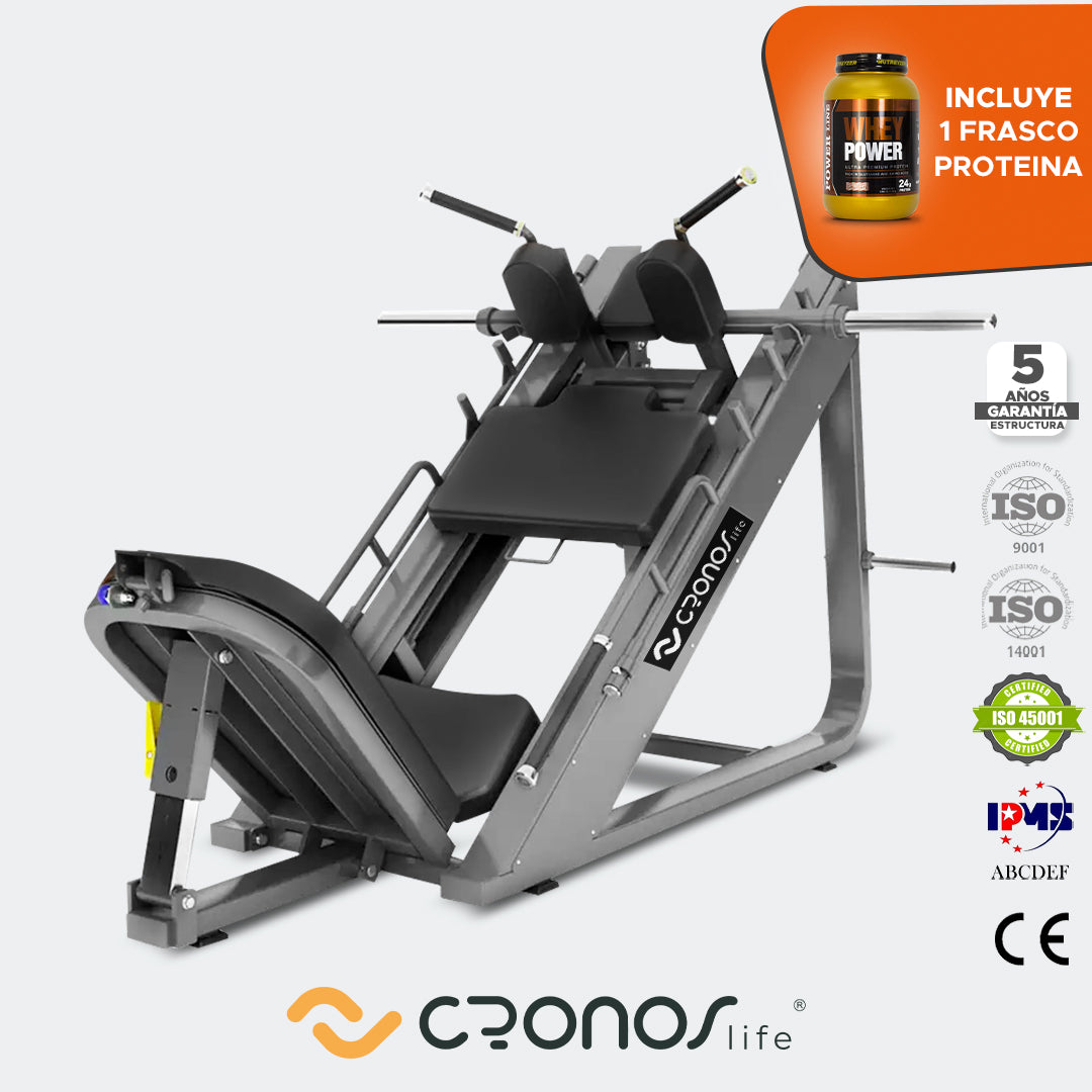 Prensa de Piernas 45 / Hack Squat - Cronos Life