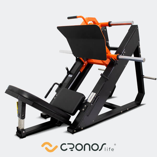 Prensa de Piernas 45° - Cronos Life - Asiento Negro