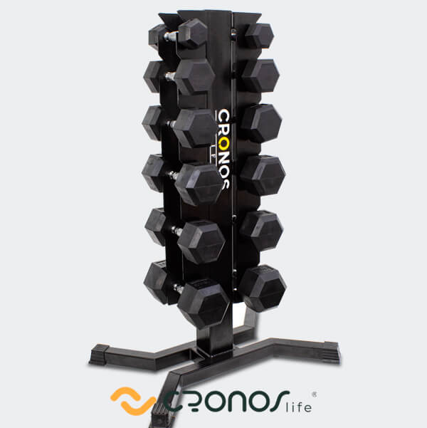 Rack Mancuernas 6 pares - Cronos Life