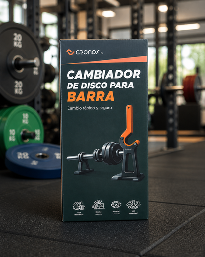 Cambiador de discos para barra