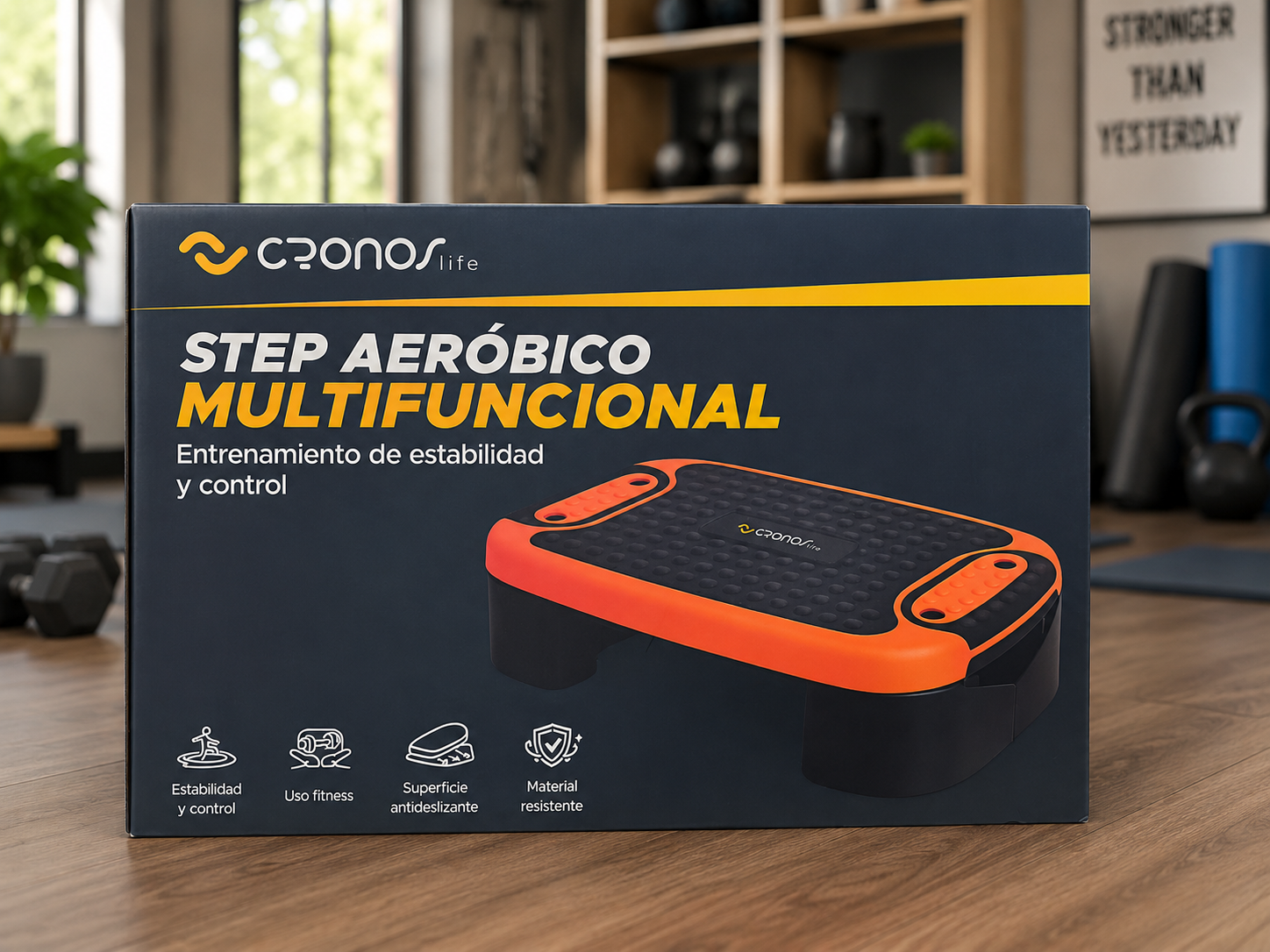 Step aeróbico multifuncional